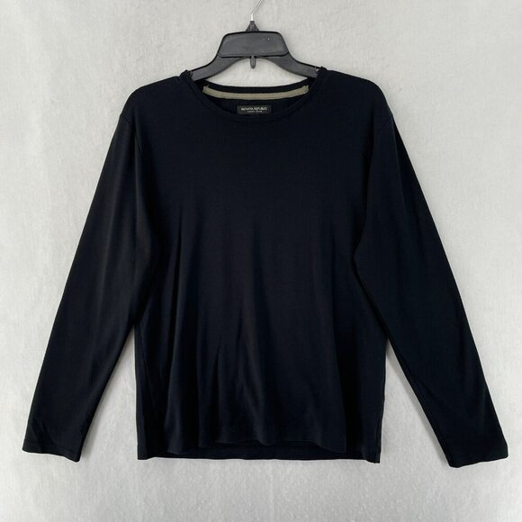 Banana Republic Other - Banana Republic T-Shirt Men's Sz M Black Luxury Touch Crew Neck Regular Pullover
